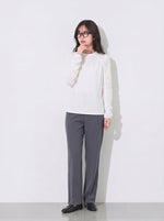 「秋季新品 」「兩色」S-XL 抽皺拼線寬鬆長袖T恤