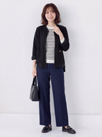 「兩色」「秋季新品 」M-4XL 寬鬆圓領大口袋夾克