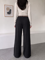 「秋季新品 」「3色」S-XL 高腰垂墜感直筒寬褲