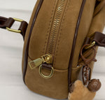 立體貓咪貼袋 雙提把迷你手提斜背包