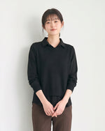 「秋季新品 」「多色」針織馬甲背心假兩件襯衫