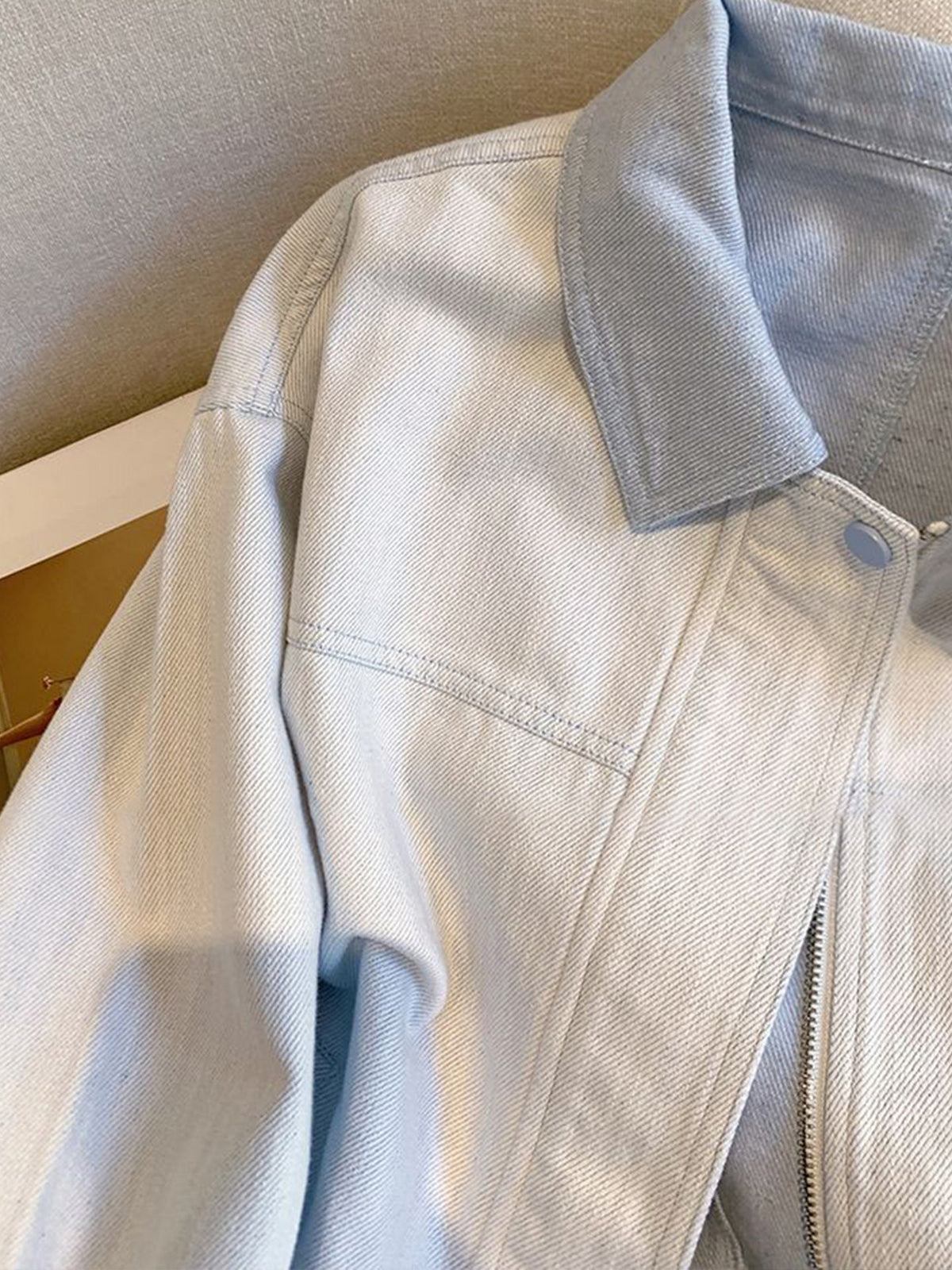 S-XL 撞色翻領 | 短版夾克