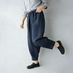 「多色」S~5XL 鬆緊腰寬鬆立體哈倫褲