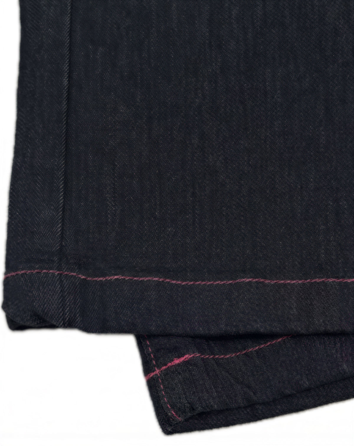 「秋季新品 」S-XL 高腰寬褲撞色車線牛仔褲