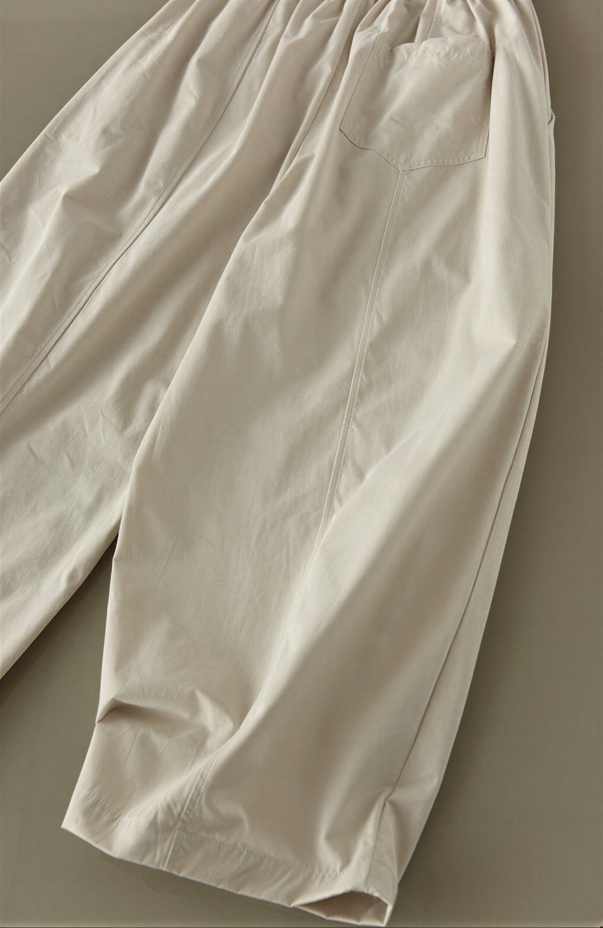 「3色」M-2XL 立體打褶九分寬褲