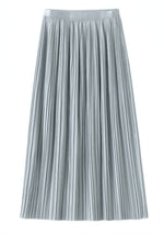 高腰垂墜細百褶半身裙