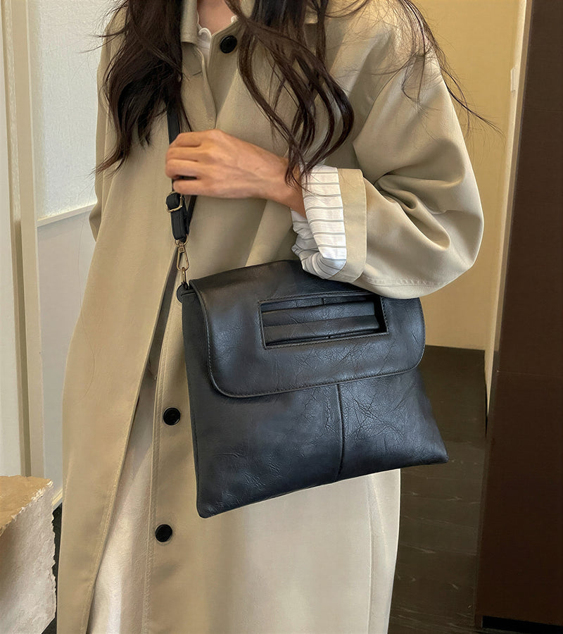 「多色」復古柔軟手穿設計信封斜背包