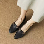 撞色細帶 尖頭淺口 瑪麗珍單鞋