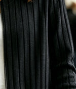 「秋季新品 」「兩色」S-2XL 直條紋修身短版針織開衫