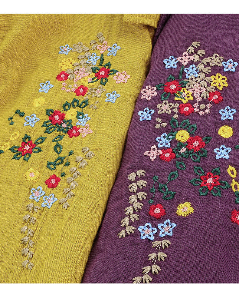 「3色」「秋季新品 」M-XL 品質刺繡 全棉甄選 長袖翻領寬鬆襯衫