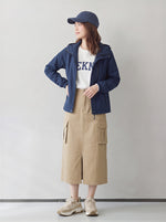 「秋季新品 」「兩色」S-2XL 連帽短版立體剪裁機能外套