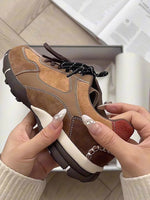 「秋季新品 」拼接線條 厚底內增高3.5cm 休閒運動鞋