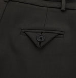 「兩色」「秋季新品 」 M-2XL 高腰修飾胯寬雙扣寬褲