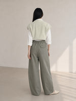 「秋季新品 」「4色」S-XL 高腰垂墜拖地寬褲
