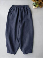 「多色」S~5XL 鬆緊腰寬鬆立體哈倫褲