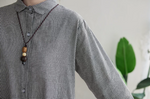 「秋季新品 」「兩色」M-2XL 寬鬆A字擺立體剪裁襯衫洋裝