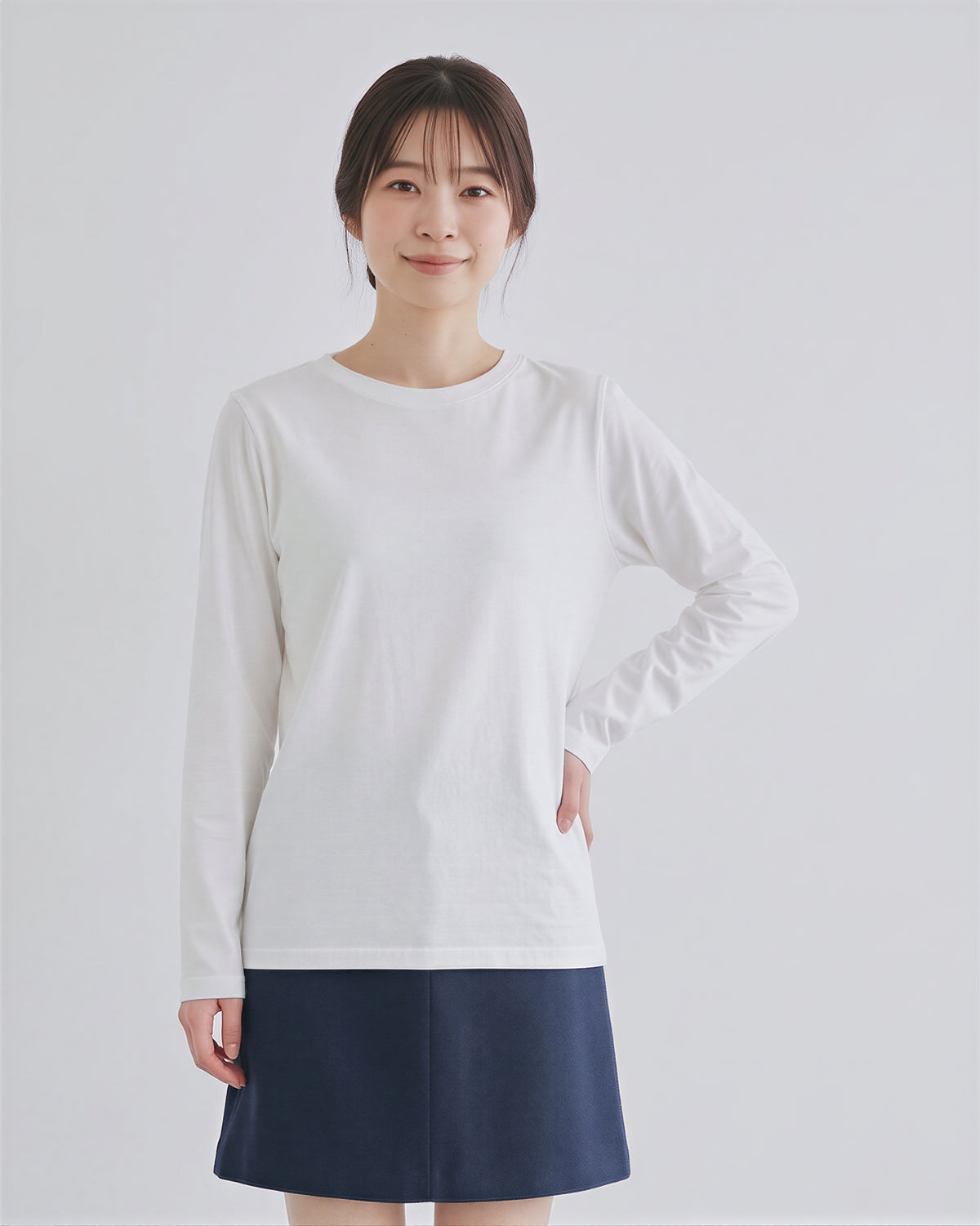 「秋季新品 」「多色」基本款寬鬆版型 棉 100%圓領直筒寬鬆長袖T恤