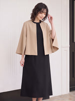 「秋季新品 」「兩色」S-2XL 品質兩件式 簡約開襟外套+洋裝 套裝