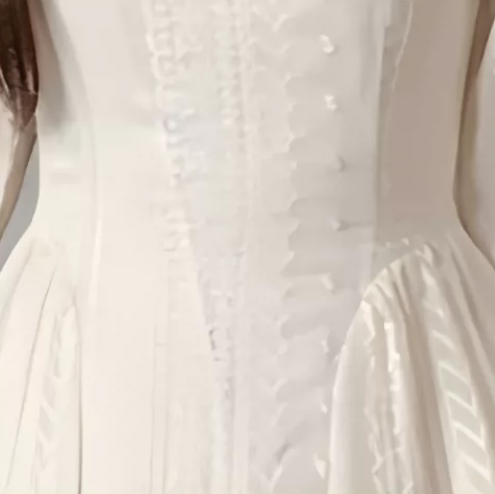 「秋季新品 」S-2XL 白色收腰飄逸蕾絲洋裝