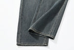 「兩色」「秋季新品 」 XS-2XL 高腰寬褲管刷舊牛仔褲
