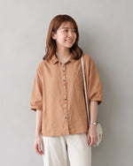 M-2XL 寬鬆鈕扣襯衫