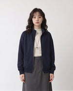 「秋季新品 」立領寬鬆拉鍊連帽外套