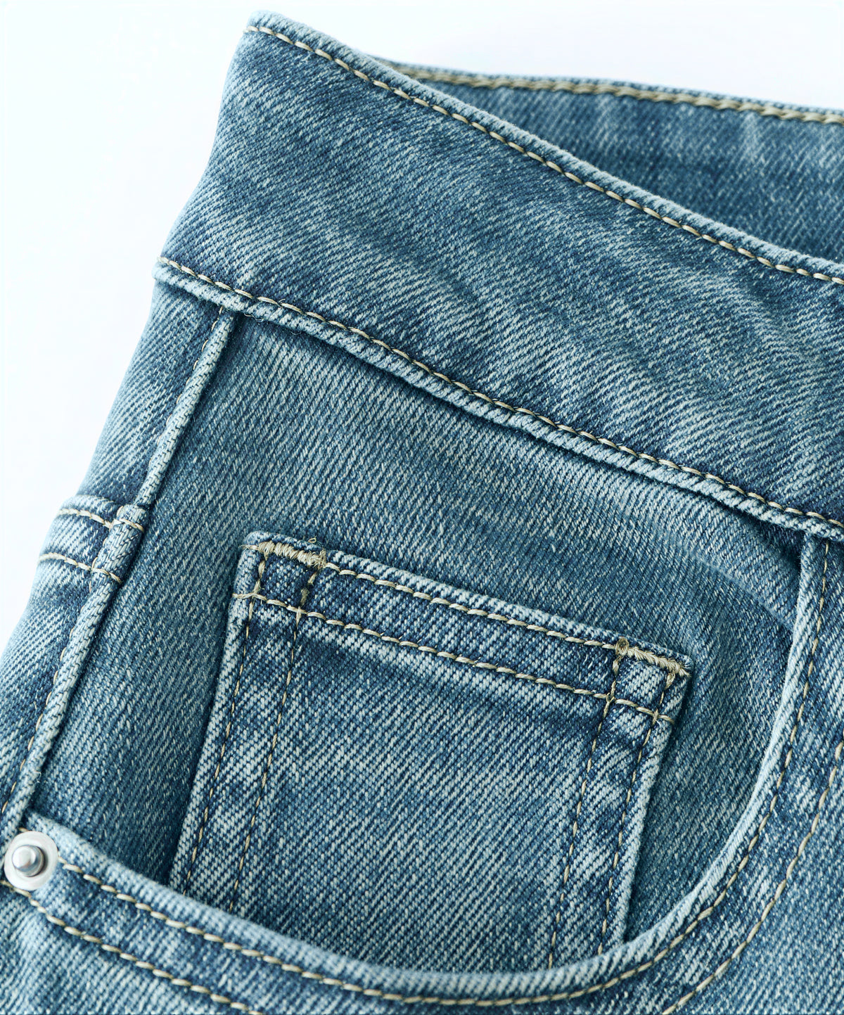 「秋季新品 」「3色」S-XL 高腰微喇拖地牛仔褲