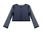 「秋季新品 」「兩色」S-2XL 品質兩件式 網紗拼袖上衣 + 寬褲連身褲 套裝
