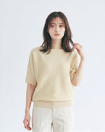 「3色」S-XL 寬鬆落肩羅紋針織衫