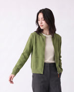 「3色」S-2XL 立體紋理短版 | 拉鍊針織開襟衫