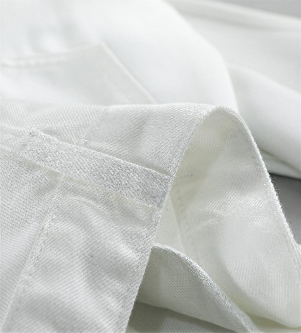 「秋季新品 」S-XL 白色高腰寬褲拖地牛仔褲