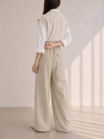 「秋季新品 」「4色」S-XL 高腰垂墜拖地寬褲