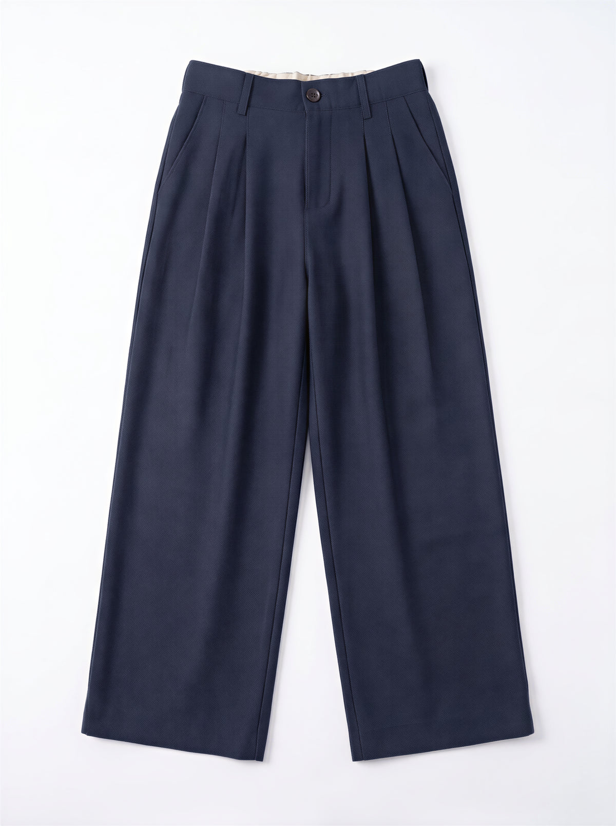 「秋季新品 」「3色」高腰打褶寬管西裝褲