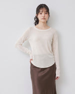 「秋季新品 」「兩色」S-2XL 圓領莫代爾修身打底長袖T恤