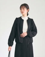 「兩色」「秋季新品 」 M-2XL 荷葉邊寬鬆短版夾克