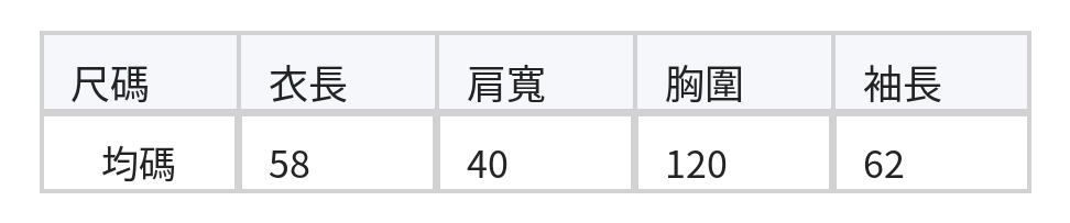 「秋季新品 」V領交疊收腰針織衫 size chart 1