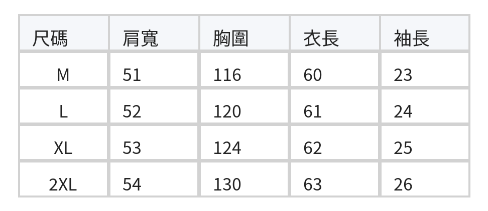 木耳邊立領條紋襯衫 size chart 1