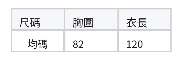 方領直條紋 排釦收腰短袖洋裝 size chart 1