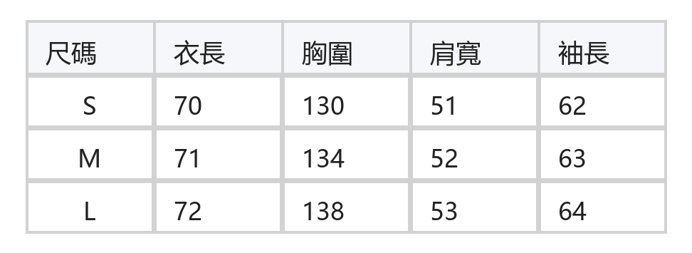 白色鏤空網眼 寬鬆落肩 長袖針織上衣 size chart 1