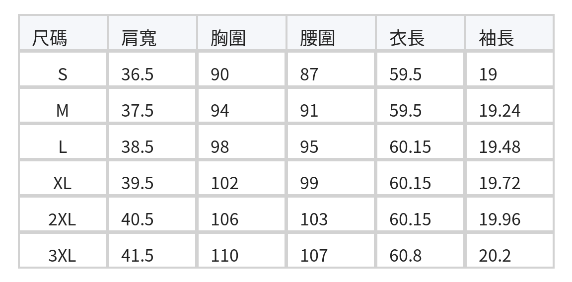 V領收腰短袖襯衫 size chart 1