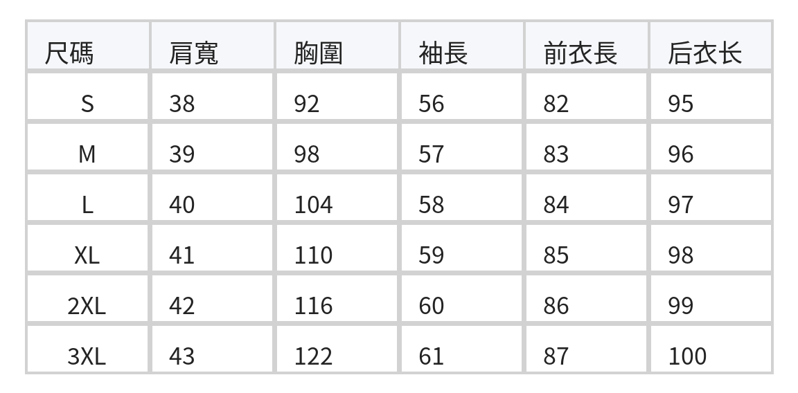 寬鬆中長版格紋襯衫 size chart 1