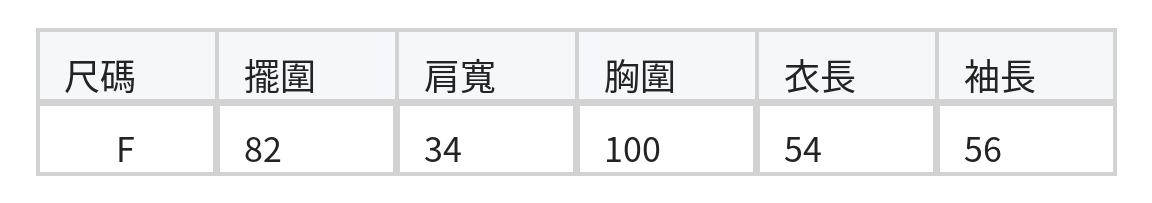 「秋季新品 」波點提花 | 短版修身針織開襟衫 size chart 1
