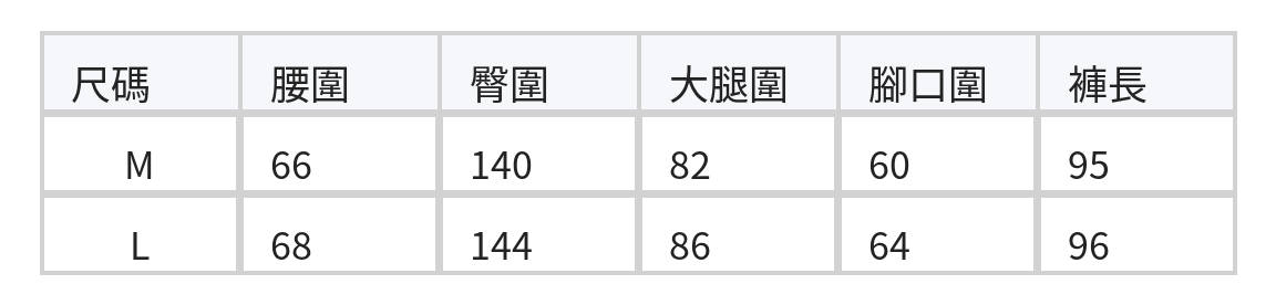 「秋季新品 」「3色」抽繩高腰氣球廓形休閒褲 size chart 1