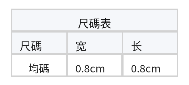 可拆式圓珠 光澤感 珍珠耳圈耳環 size chart 1