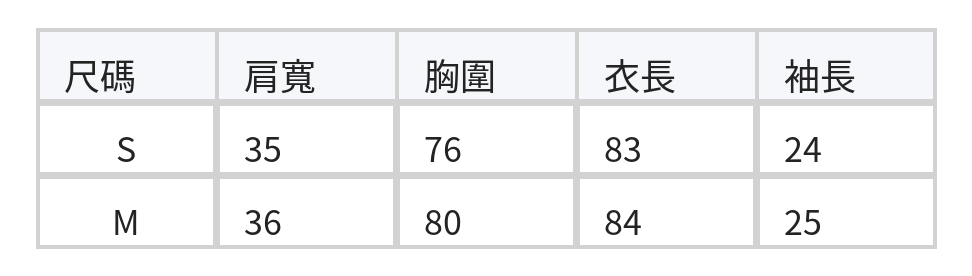 圓領排扣 立體口袋 修身A字短袖洋裝 size chart 1