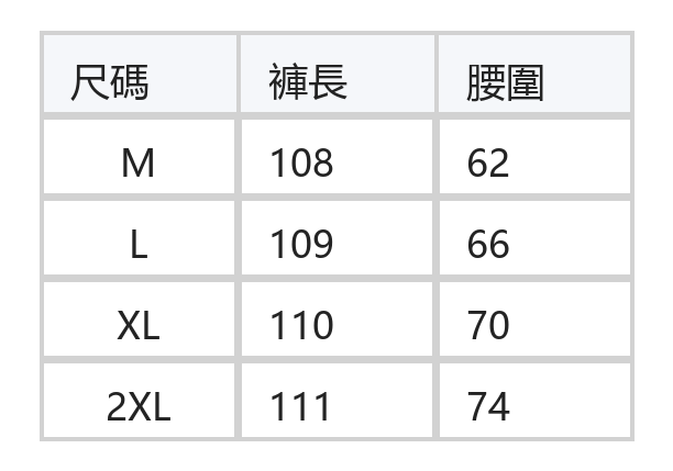 細直條壓褶高腰寬褲 size chart 1