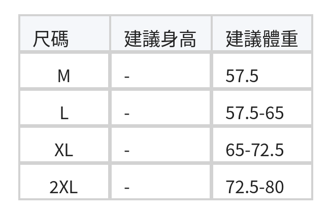 捲邊短袖A字長裙兩件套 size chart 1