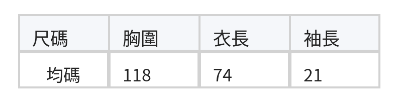 深藍色百褶後襬V領襯衫 size chart 1