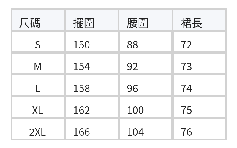 襯衫領收腰A字牛仔洋裝 size chart 1