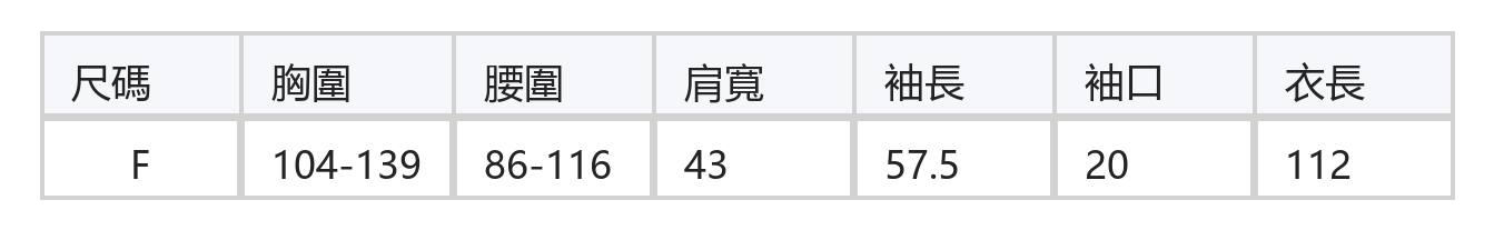 圓領A字廓形拼接蕾絲針織洋裝 size chart 1